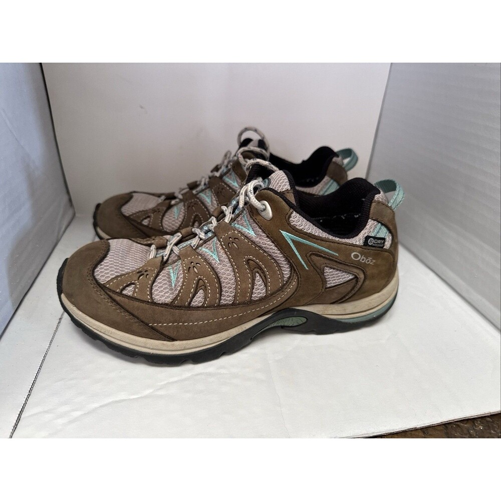 Oboz Mystic Low BDry Hiking Shoes 8.5 Low Top Tan Outdoor Waterproof Trail